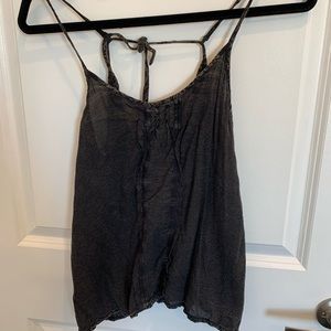 Free people black/grey summer tank